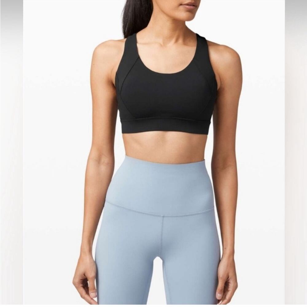 Lululemon Free To Be Elevated Bra Light Support DD Cup Black Women's Size 4